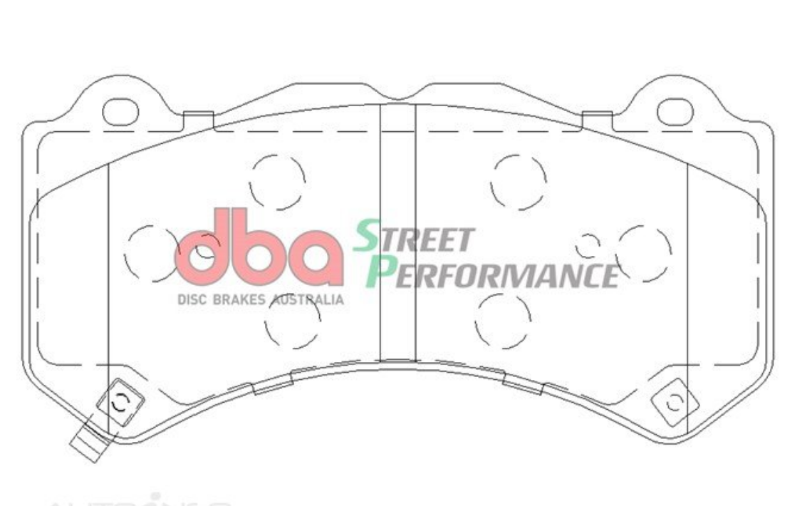 DBA 07-22 Nissan GT-R R35 Front Street Performance Brake Pad Kit