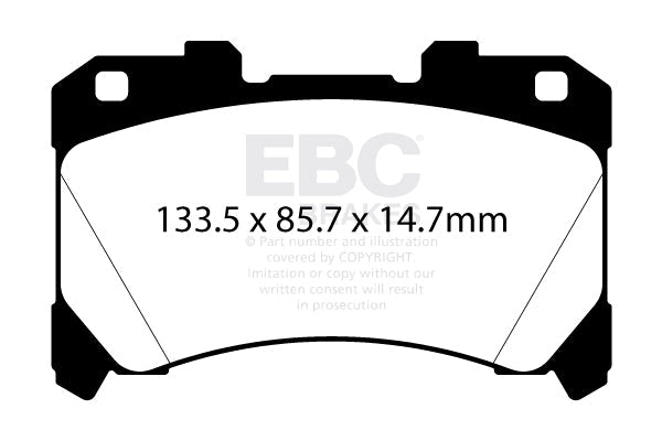 EBC Brakes RP-X Race Brake Pads | 2023+ Toyota GR Corolla (DP82430RPX)