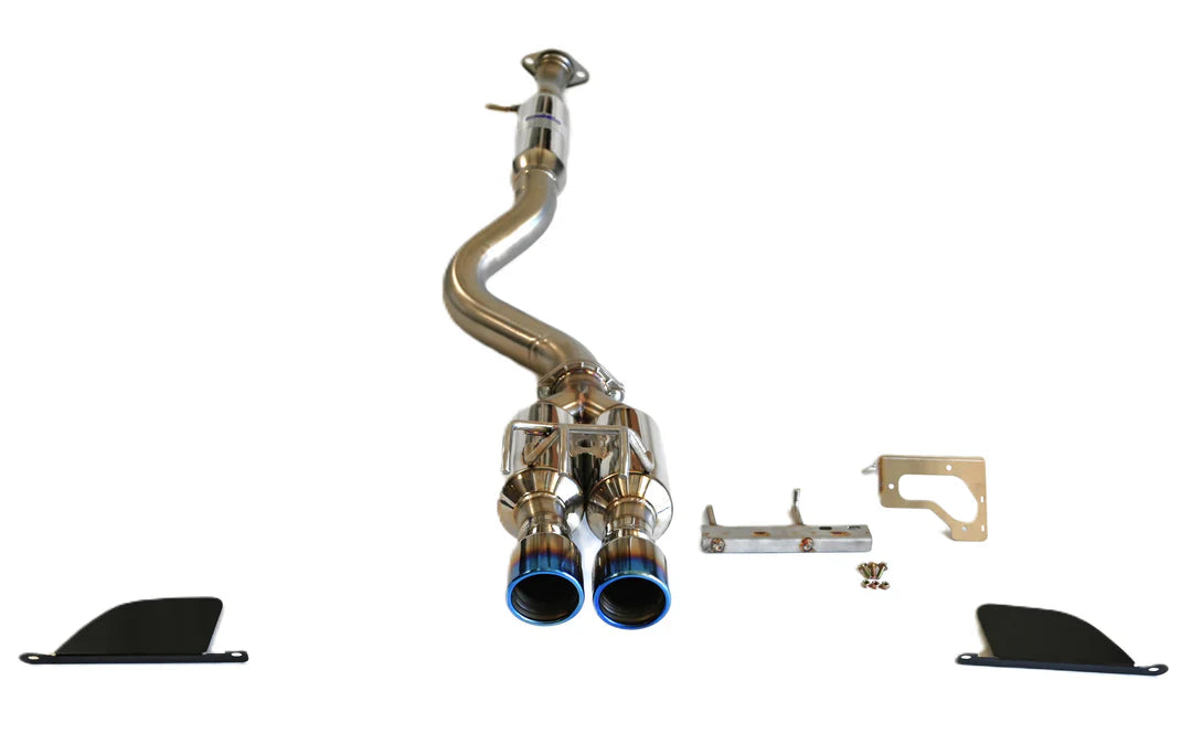 Invidia R400 Rolled Titanium Tip Catback | 2023+ Toyota GR Corolla (HS22TGCGM2RTL)