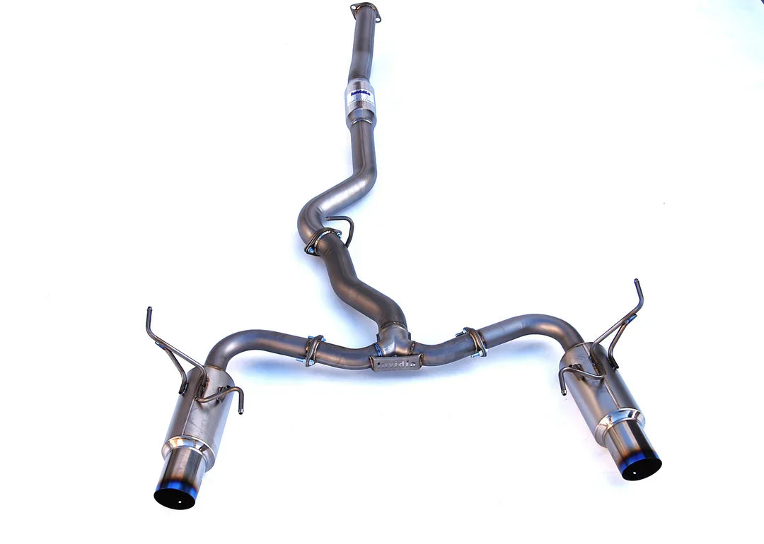Invidia N1 Twin Outlet Single Layer Tip SS Cat-Back Exhaust | 2015-2021 Subaru WRX/STI Sedan (HS15STIGTP)