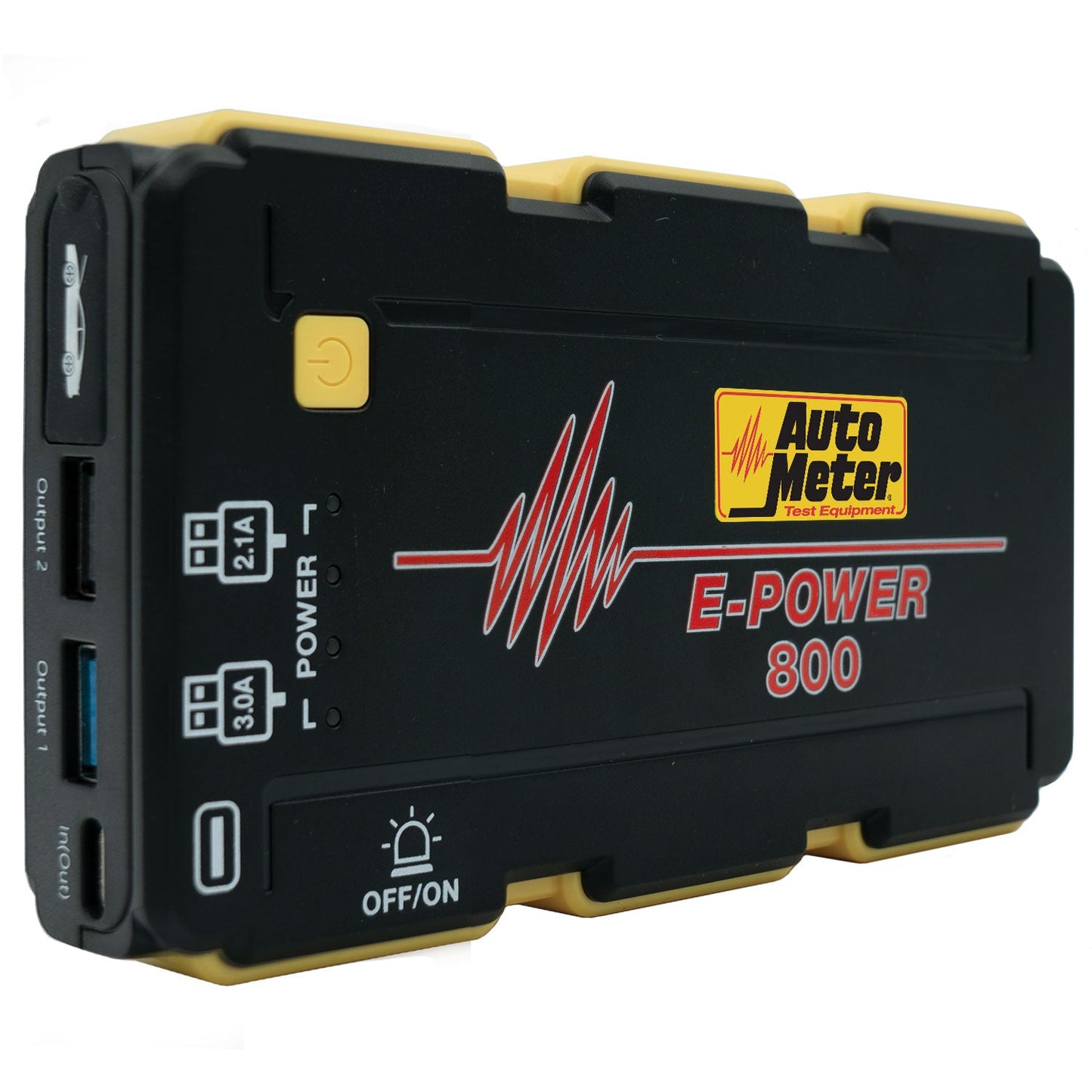 AutoMeterJUMP STARTER, EMERGENCY BATTERY PACK, 12V, 800A PEAK, 1800 mAh - EP-800