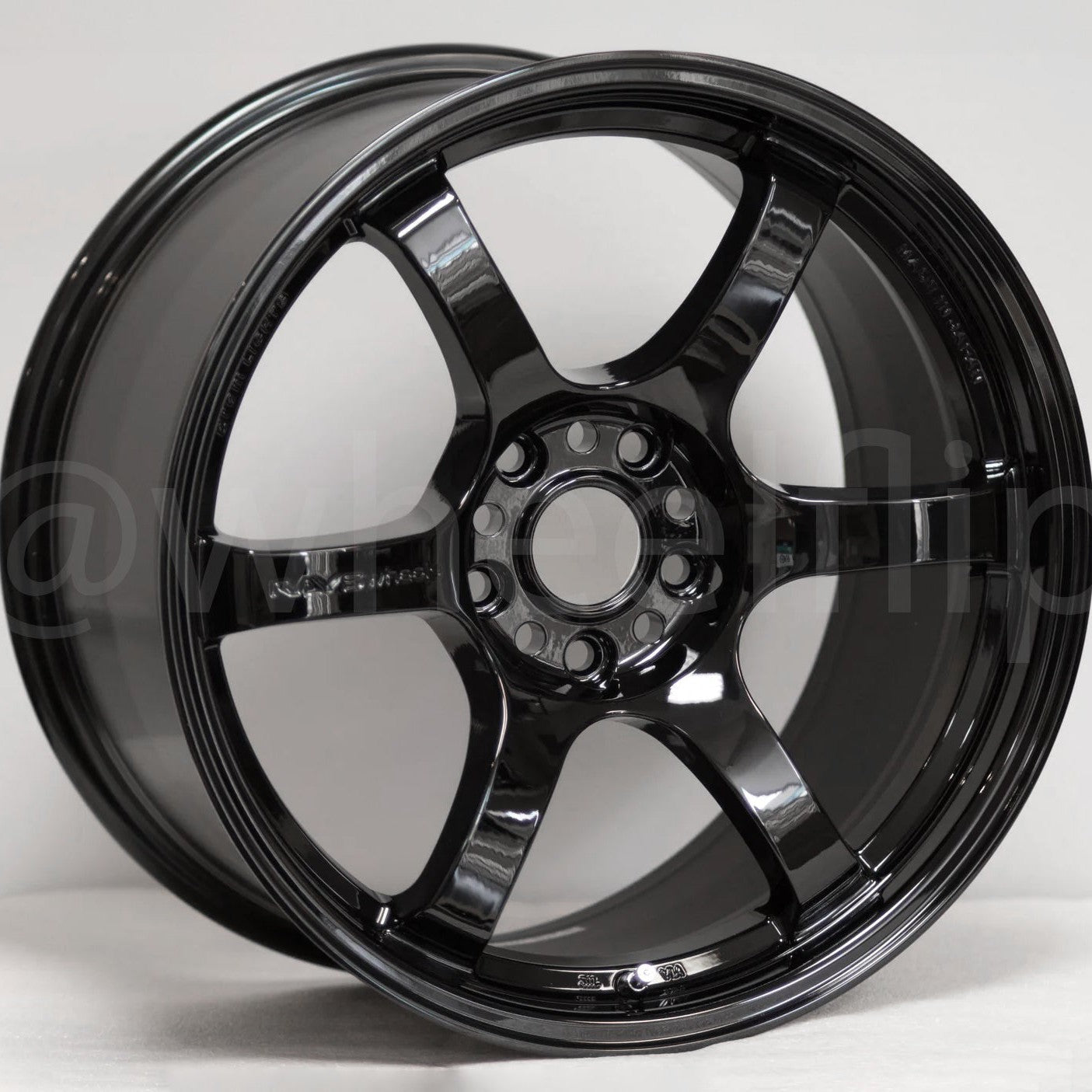 Gram Lights 57DR 18x9.5 +38 5x100 Glossy Black-WheelFlip
