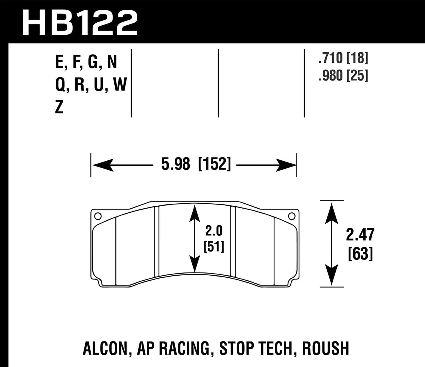 Hawk Rotora FC4 DTC-60 Race Brake Pads