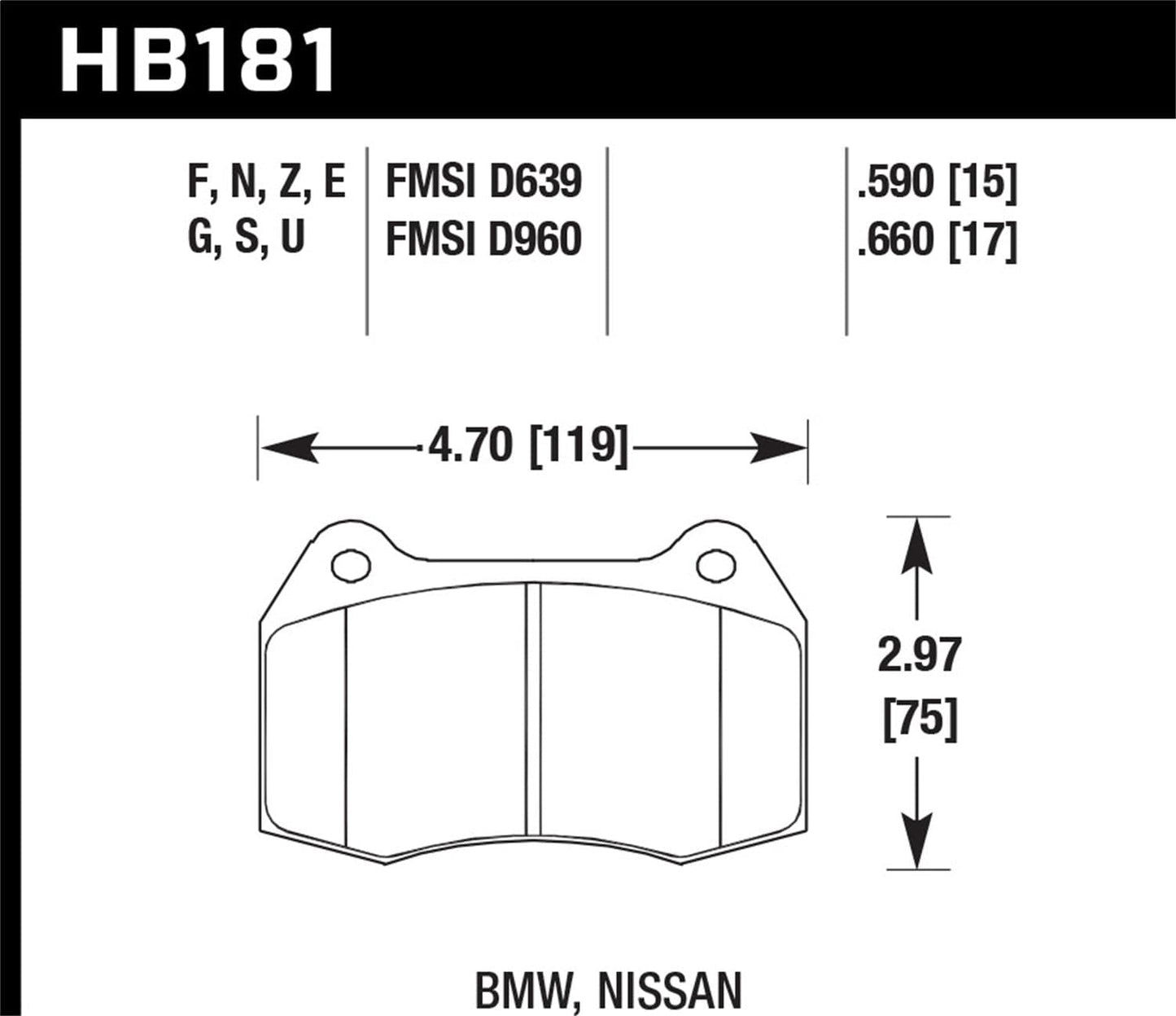 Hawk 01-06 BMW 330Ci / 01-05 330i/330Xi / 01-06 M3 DTC-60 Race Front Brake Pads