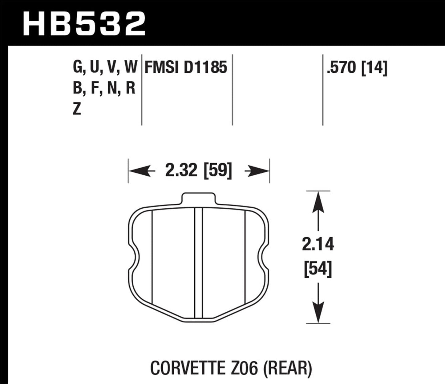 Hawk 10-12 Chevrolet Corvette Grand Sport / 06-12 Corvette Z06 Rear DTC-60 Race Brake Pads