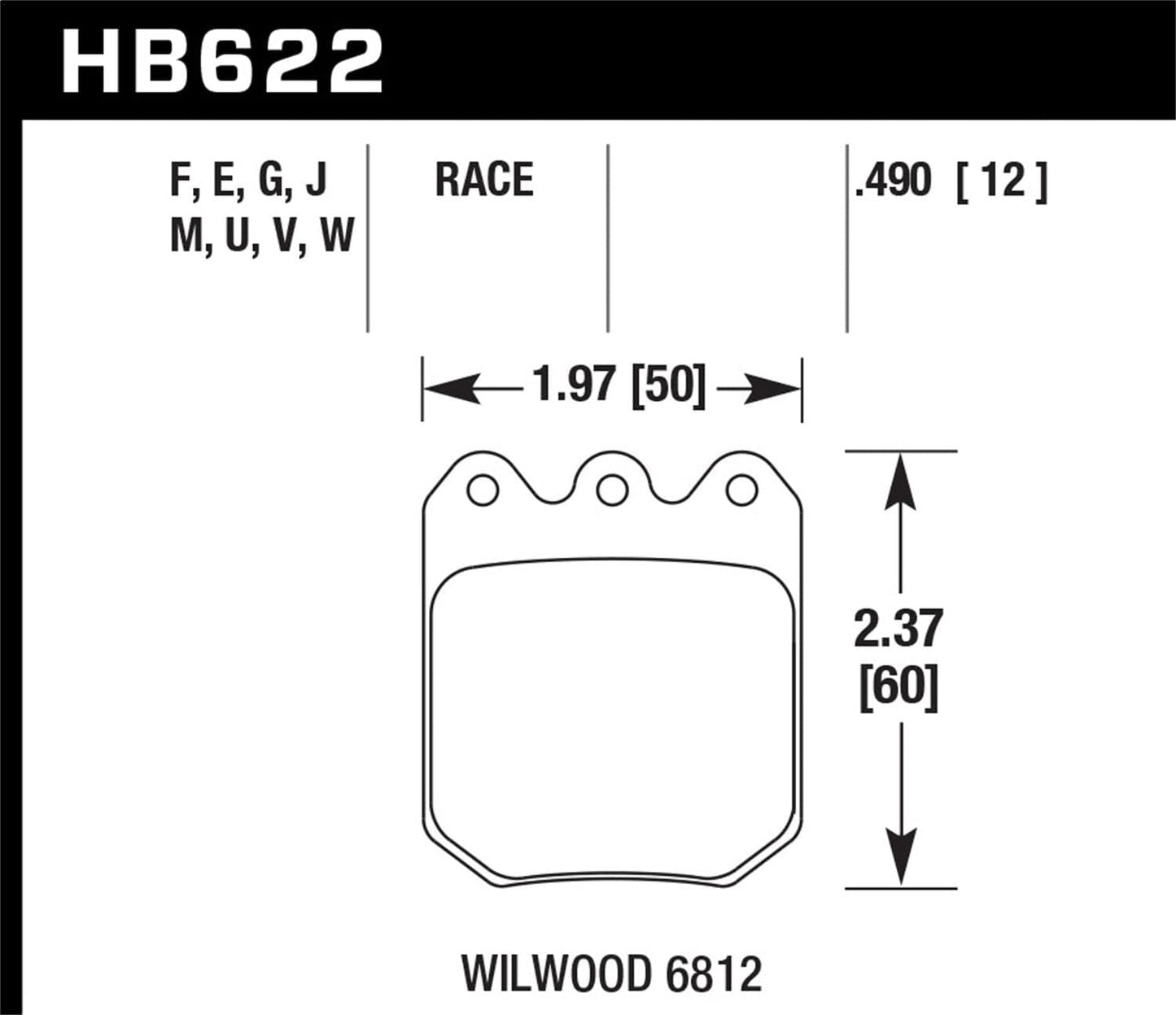 Hawk Wilwood 7816 DTC-70 Street Brake Pads