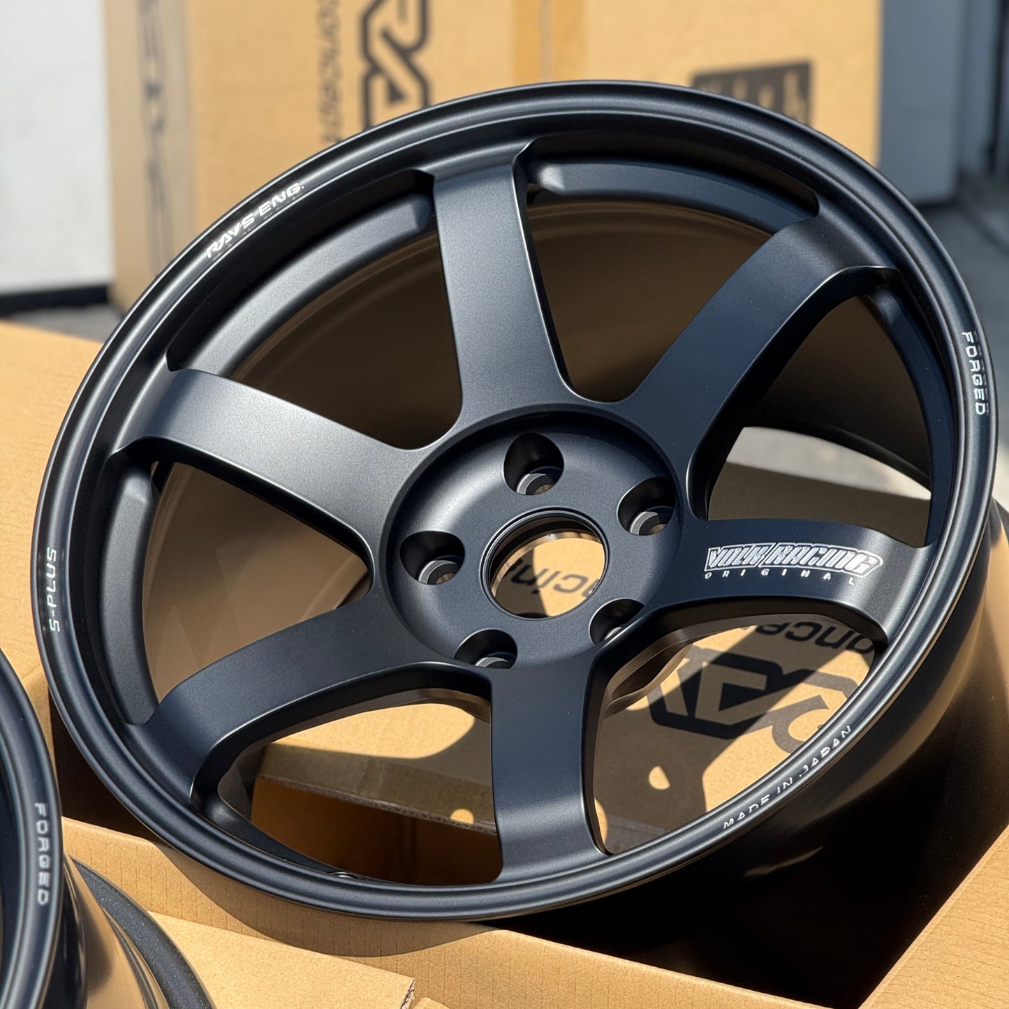Volk Racing TE37 Saga S-Plus 18x10 +25, 18x11 +34 5x120 Matte Black (SET)
