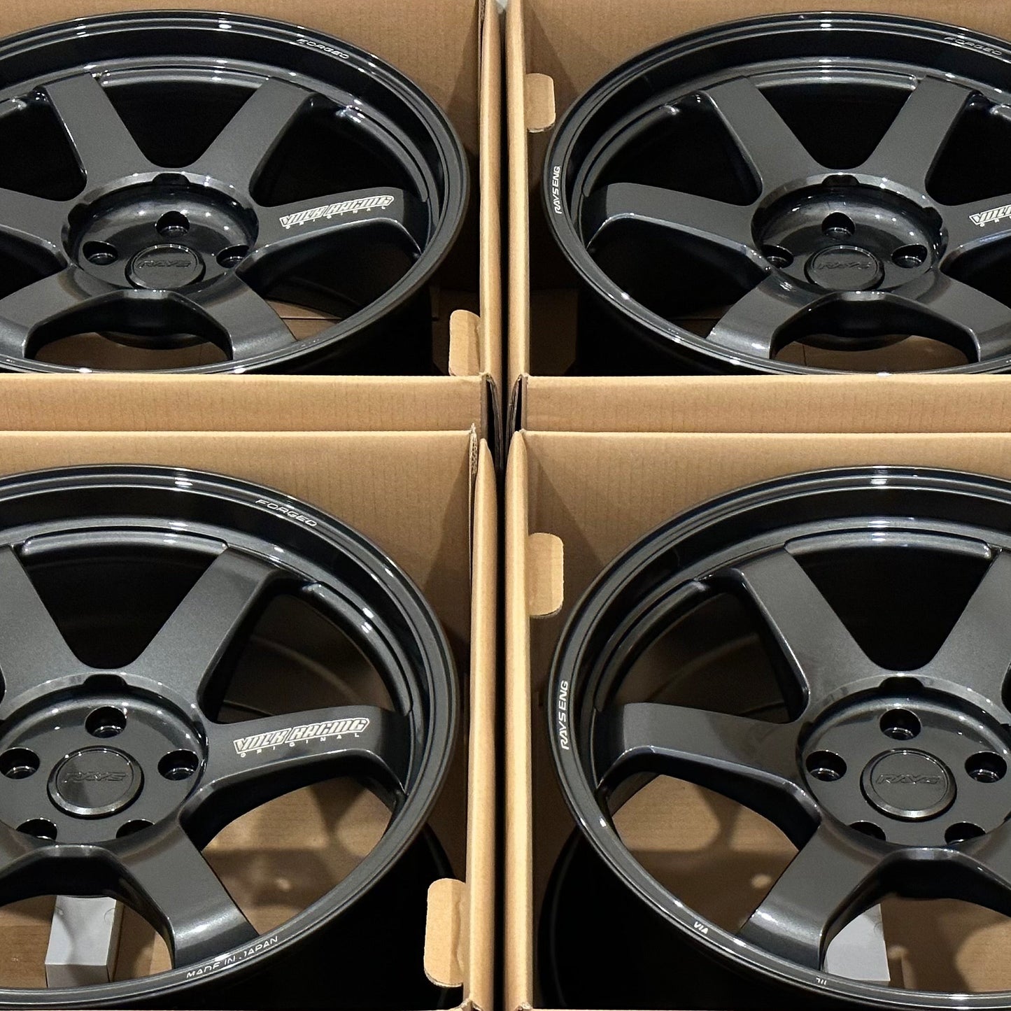 Volk Racing TE37 Ultra M-Spec 19x9.5 +23, 19x11 +37 5x120 Diamond Dark Gunmetal (SET)