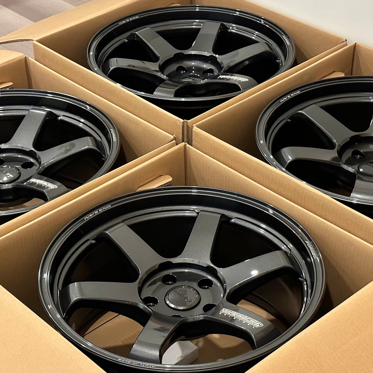 Volk Racing TE37 Ultra M-Spec 19x9.5 +23, 19x11 +37 5x120 Diamond Dark Gunmetal (SET)