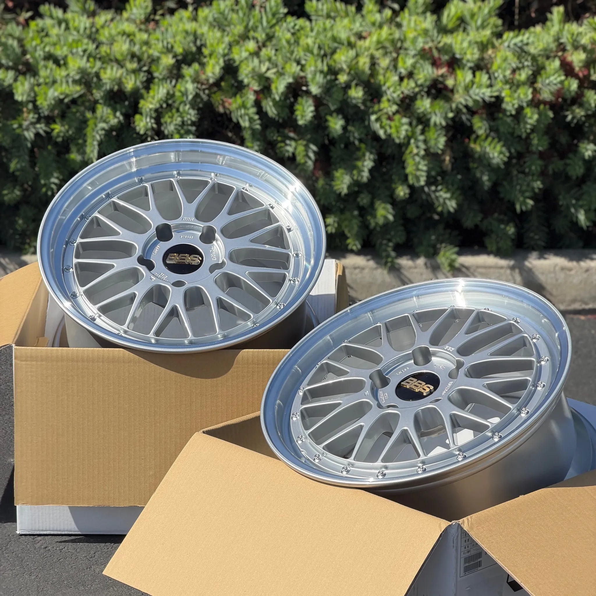 BBS LM 18x8.5 +56 18x10 +65 5x130 Diamond Silver for Porsche 964