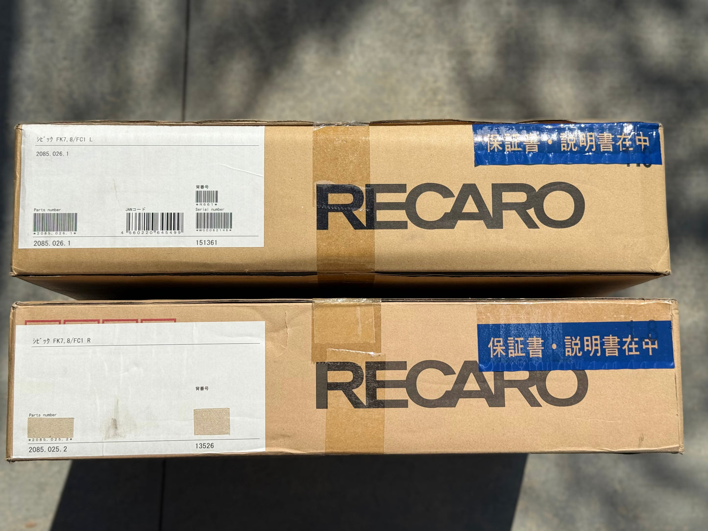 Recaro Base Frame Seat Rails - Honda Civic FK7 / FK8
