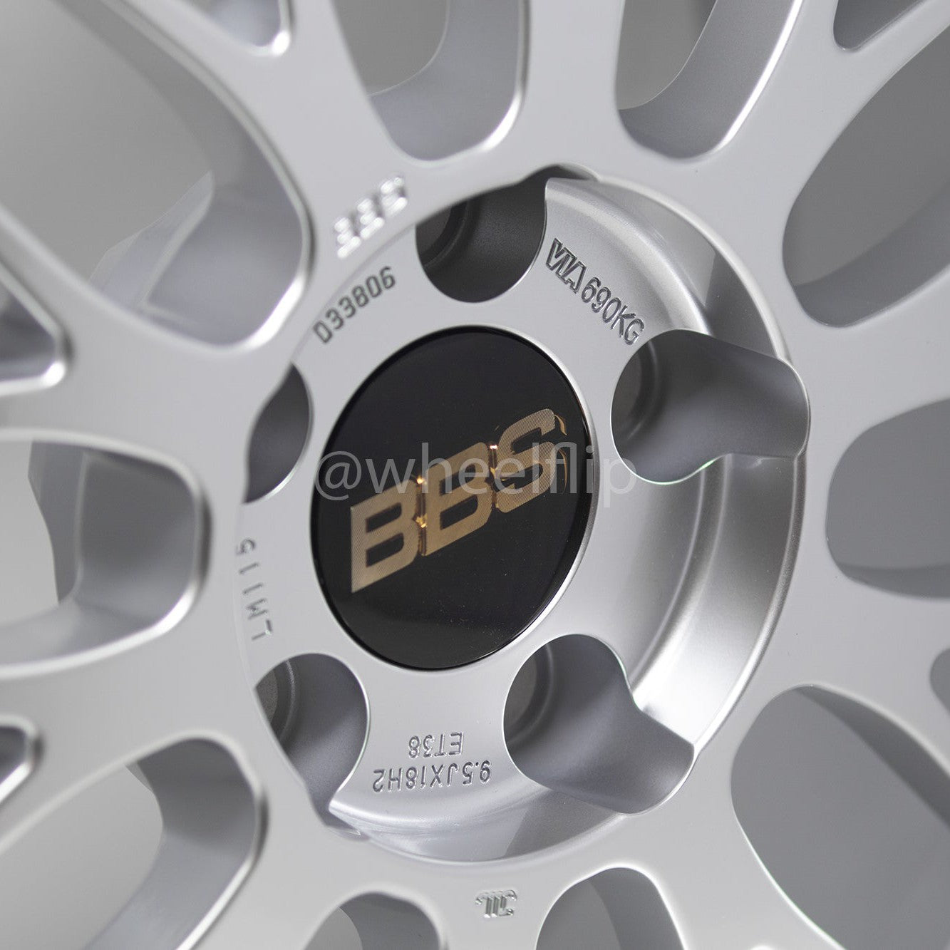BBS LM 18x9.5 +38 5x114.3 Diamond Silver (PAIR)