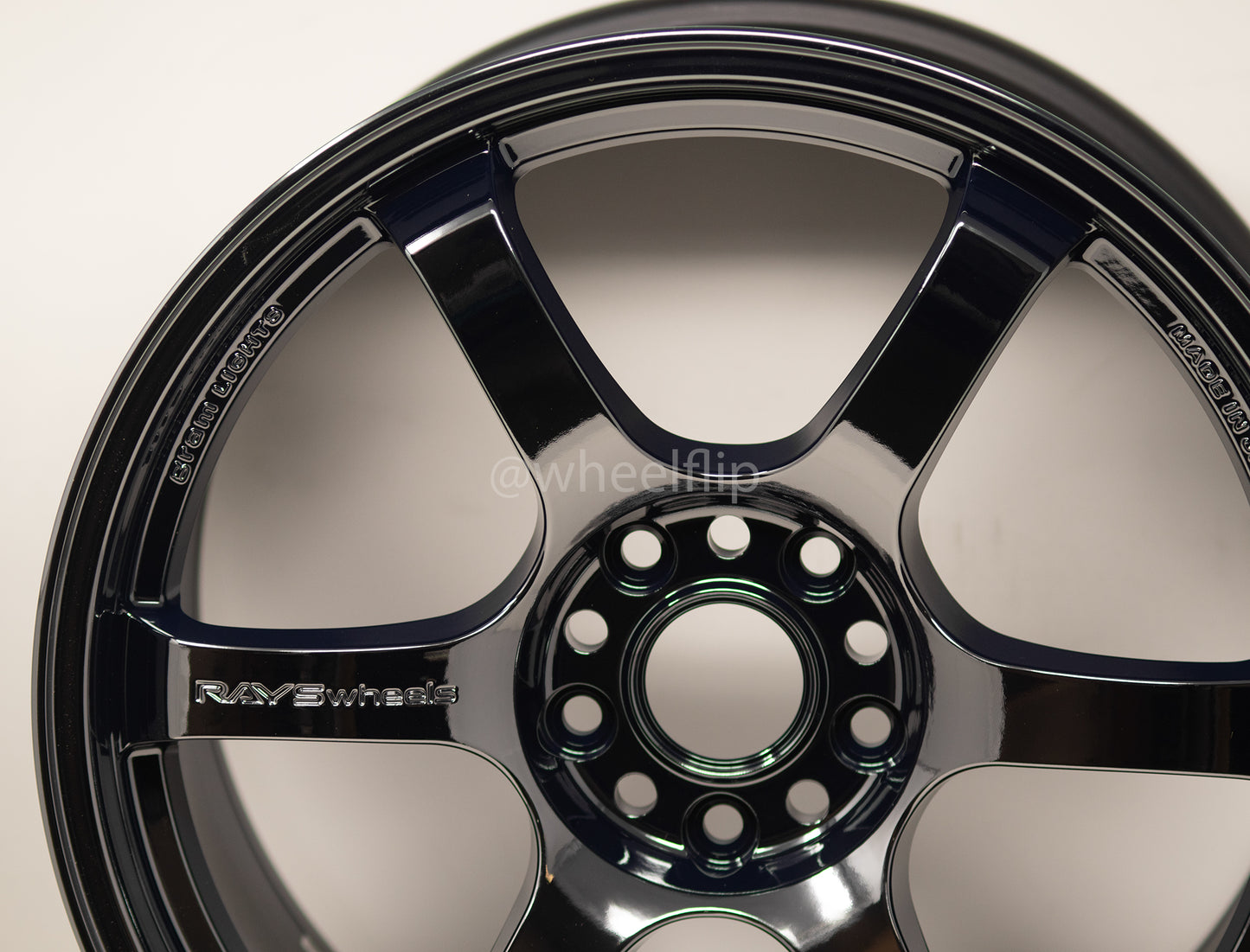Gram Lights 57DR 18x9.5 +38 5x114.3 Dark Blue Chrome (SET)