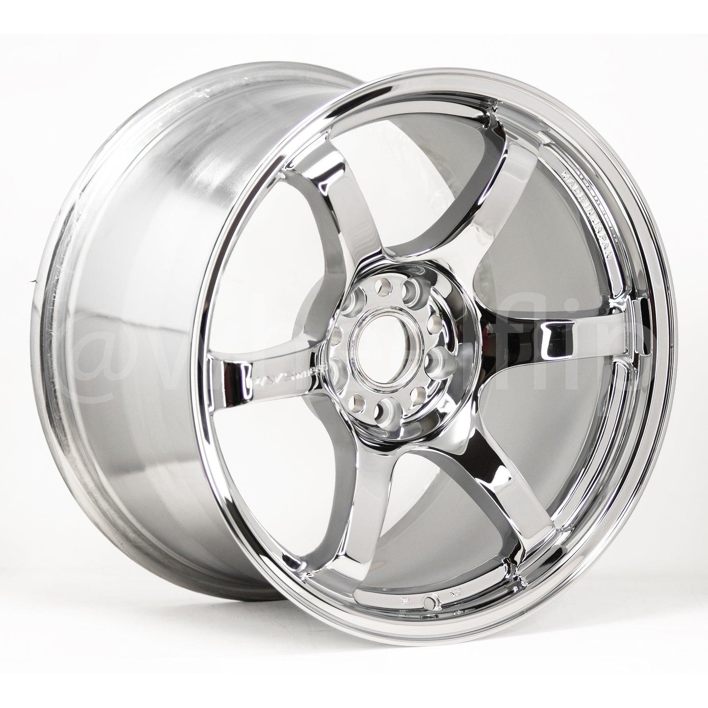 Gram Lights 57DR 18x10.5 +12 5x114.3 Chrome Plating (PAIR)