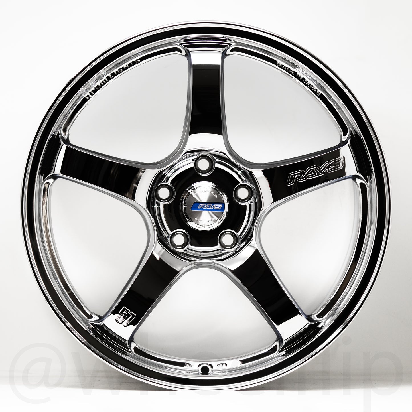 Gram Lights 57CR 18x9.5 +38 5x100 Chrome Plating (SET)