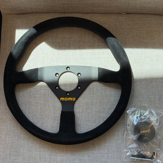 Momo MOD. 78 Steering Wheel 350 mm - Black Suede/Black Spokes R1909/35S