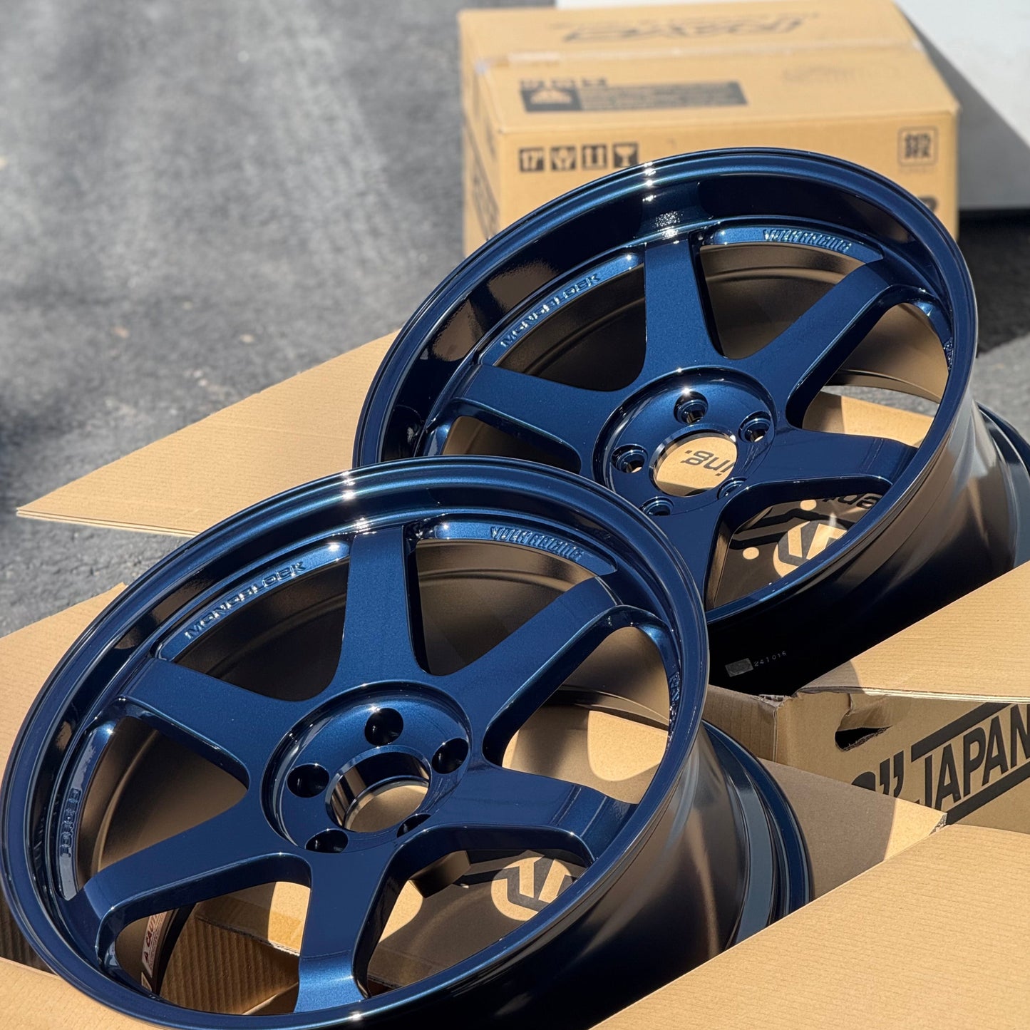 Volk Racing TE37SL 19x9.5 +22, 19x10.5 +35 5x112 Mag Blue (SET)