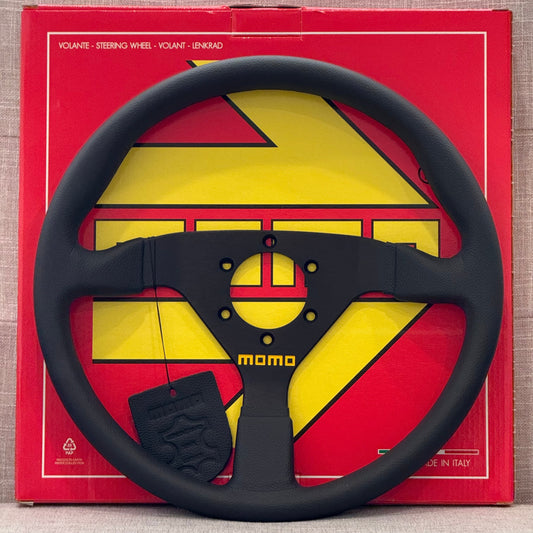 Momo MOD. 78 Steering Wheel 330 mm - Black Leather / Black Spokes