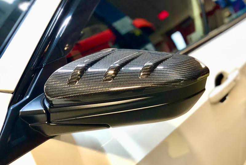 Mugen Carbon Fiber Door Mirror Cover Set - Honda Civic FK7 / FK8