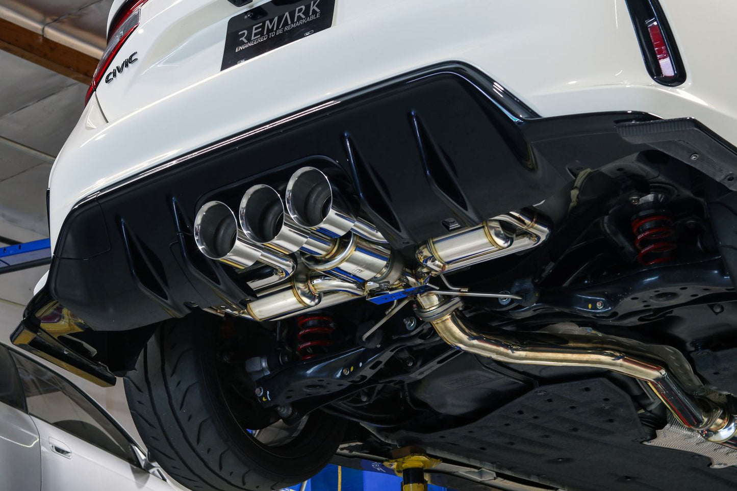 Remark Sports Touring Triple Tip Catback & Front Pipe | 2023+ Honda Civic Type-R (RK-C3076H-09)