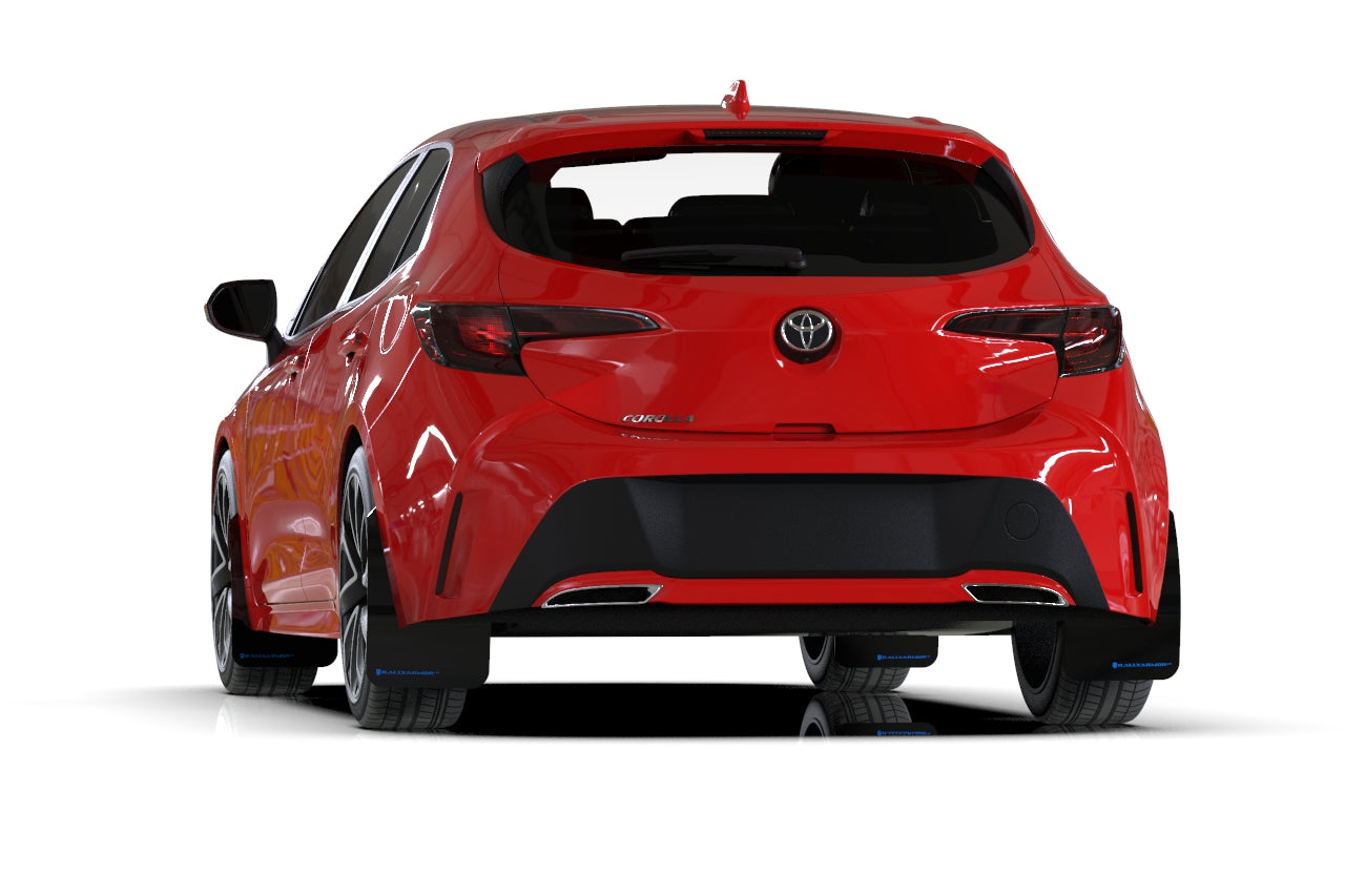 RallyArmor UR Black Mud Flap w/ Grey Logo | 2023+ Toyota Corolla (MF67-UR-BLK/GRY)