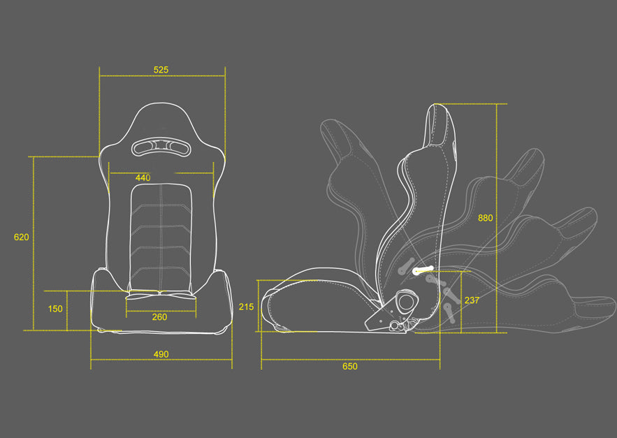 Mugen MX-B Semi Bucket Seat