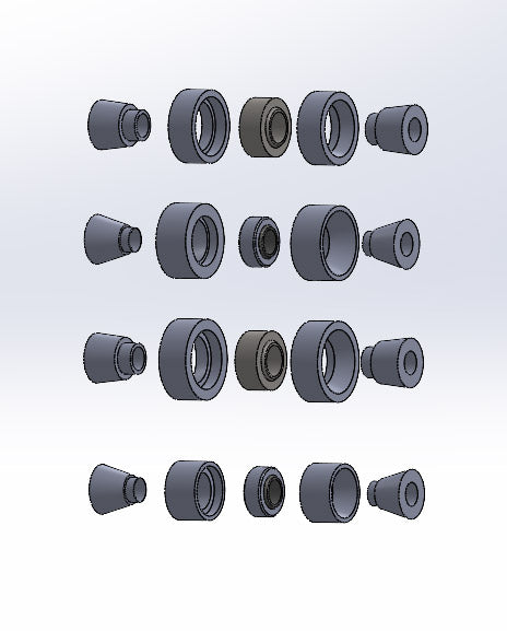 SPL Parts Rear Spherical Knuckle Bushing Kit - 2017-2020 Fiat 124 Spider (NF)