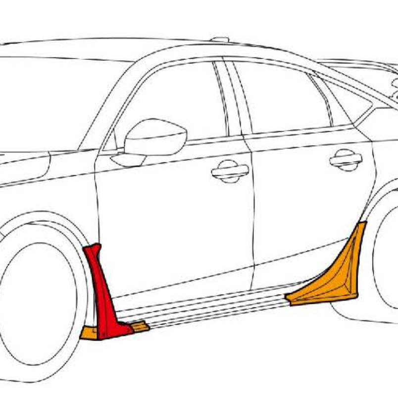 HKS Type S Side Skirt (ABS Plastic + CFRP) - Honda Civic Type R FL5 2023+