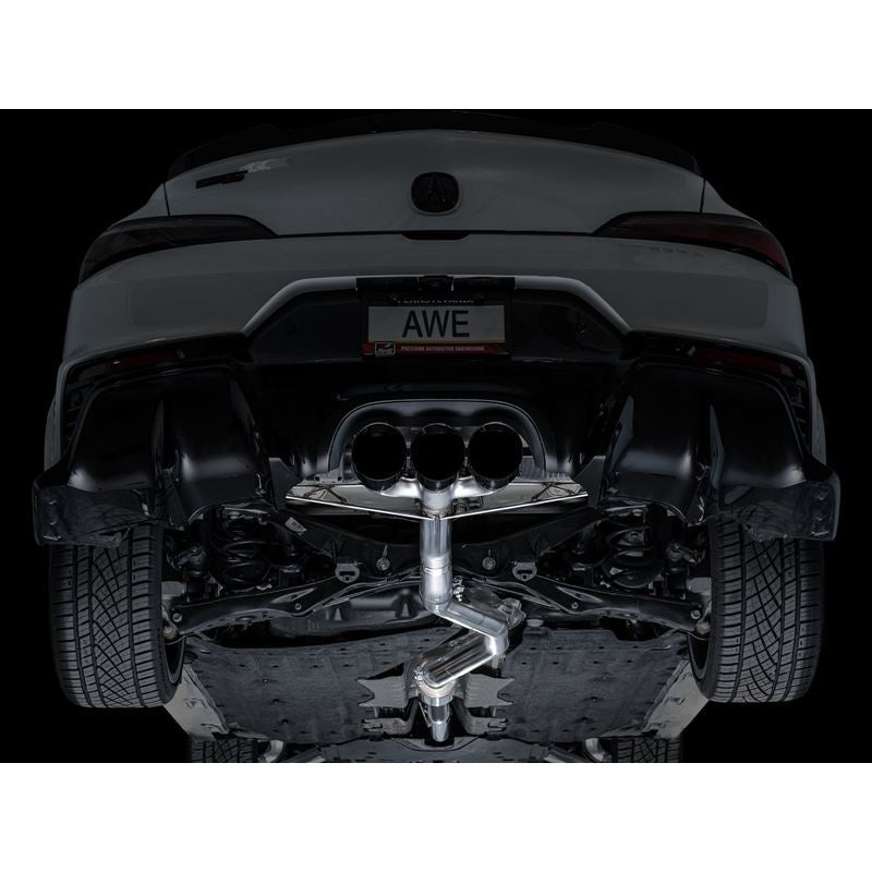 AWE Tuning Track Edition Exhaust w/ Triple Diamond Black Tips for 2024 Acura Integra Type S DE5 FWD (3020-53335)