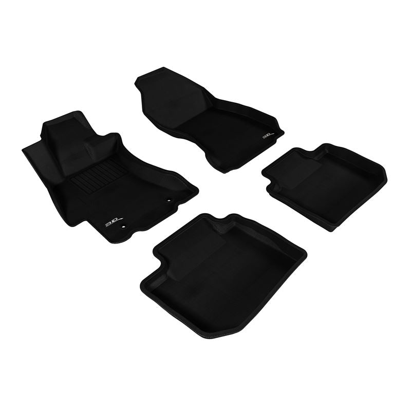 3D MAXpider KAGU 1st & 2nd Row Floormats - Black | 2015-2019 Subaru WRX/WRX STI (L1SB02001509)