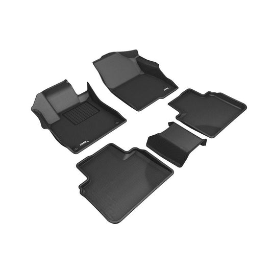 3D MAXpider KAGU 1st & 2nd Row Floormats - Black | 2018-2020 Honda Accord (L1HD09801509)