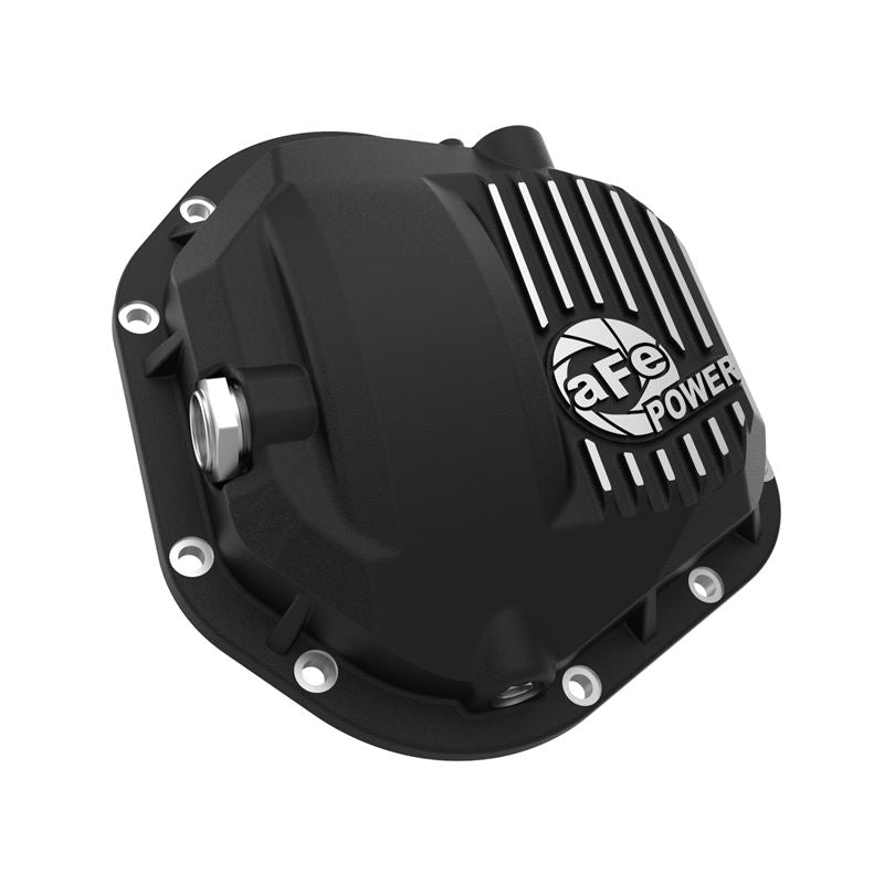 aFe Pro Series Dana 60 Front Differential Cover Black w/ Machined Fins (46-71100B)