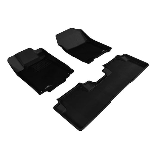 3D MAXpider KAGU 1st & 2nd Row Floormats - Black | 2012-2016 Honda CR-V (L1HD04301509)