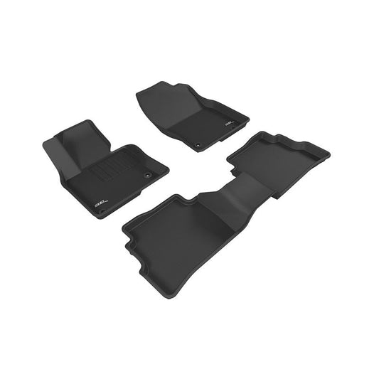 3D MAXpider KAGU 1st & 2nd Row Floormats - Black | 2017-2020 Mazda CX-5 (L1MZ05801509)