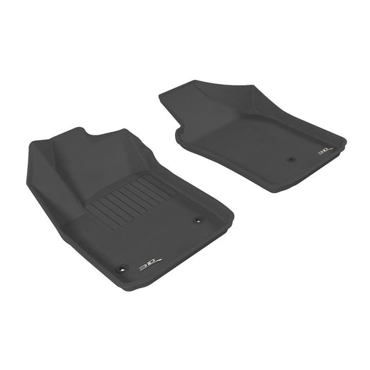 3D MAXpider KAGU 1st Row Floormat - Black | 2012-2019 Fiat 500/500E (L1FA00311509)