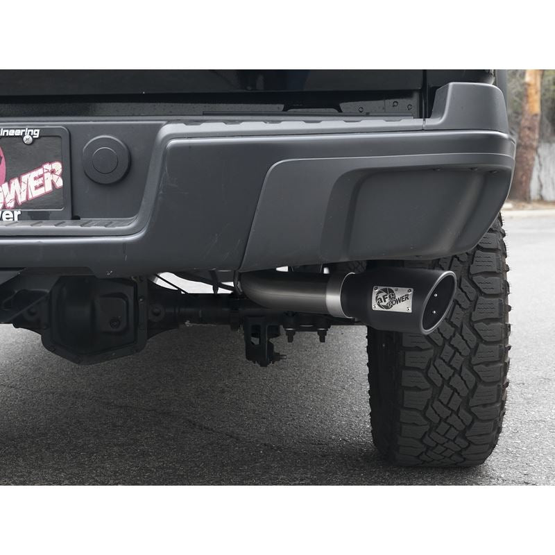 aFe MACH Force-Xp 3 IN 409 Stainless Steel Cat-Back Exhaust System w/Black Tip (49-44058-B)