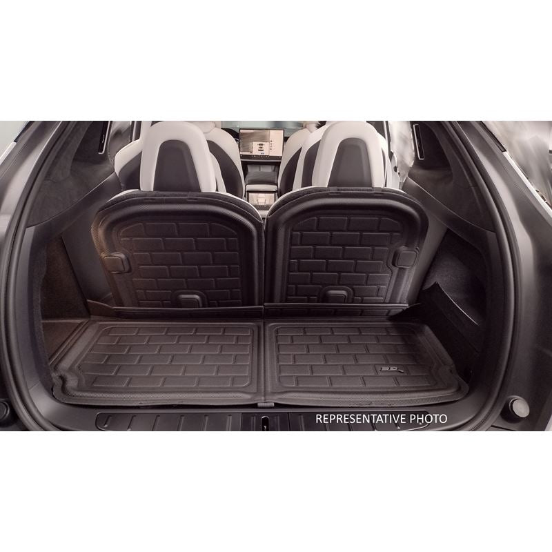 3D MAXpider KAGU Black 3Rd Row Seat Back Protector | 22-23 Rivian R1S (Q1RI0011309)