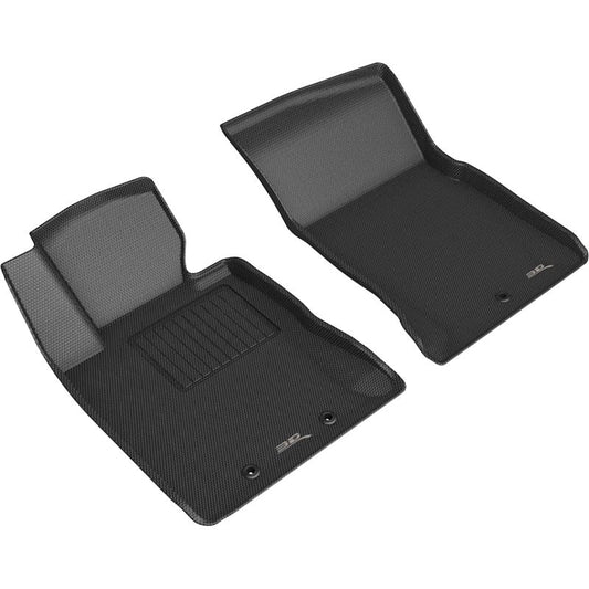 3D MAXpider KAGU 1st Row Floormat - Black | 2012-2016 Hyundai Genesis (L1HY02311509)