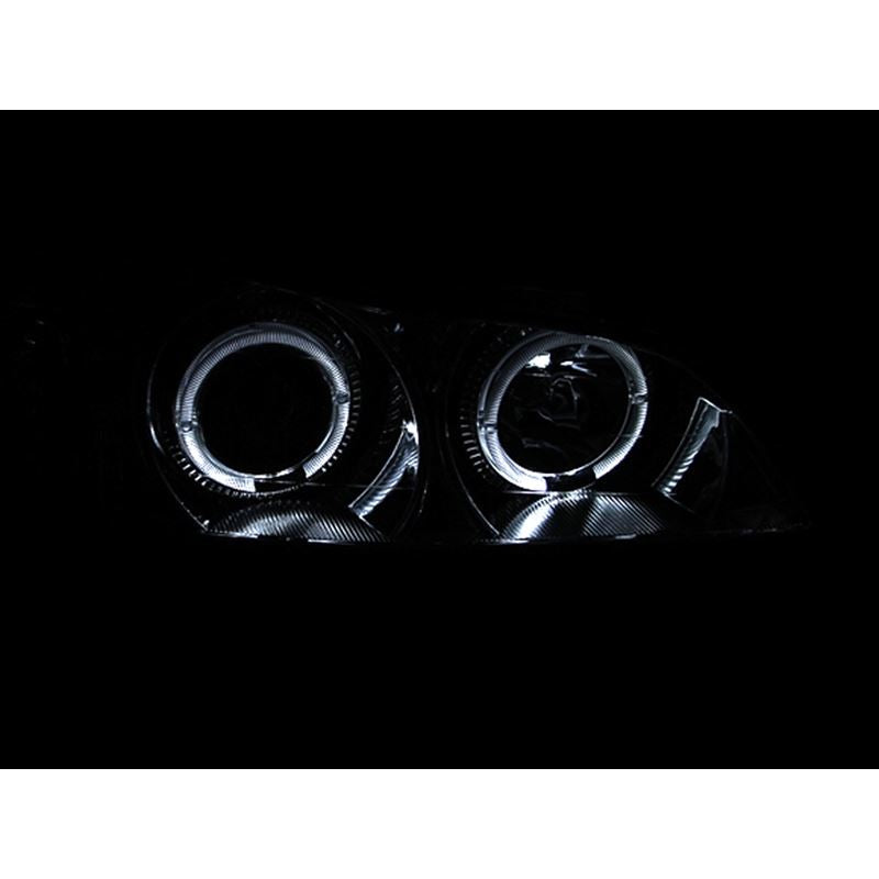 ANZO USA 2000-2004 Infiniti I30 Projector Headlights w/ Halo Chrome (121078)
