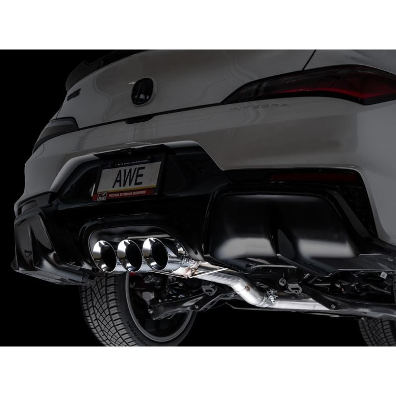 AWE Tuning Track Edition Exhaust w/ Triple Chrome Silver Tips for 2024 Acura Integra Type S DE5 FWD (3020-52335)