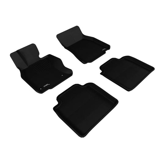 3D MAXpider KAGU 1st & 2nd Row Floormats - Black | 2008-2011 Lexus LS600HL (L1LX04201509)