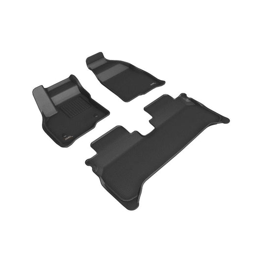 3D MAXpider KAGU Floormats - Black | 2022 Chevrolet Bolt EUV Front and Rear (L1CH09701509)
