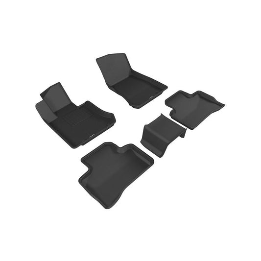 3D MAXpider KAGU 1st & 2nd Row Floormats - Black | 20162020 Mercedes-Benz GLC-Class X205 (L1MB07901509)