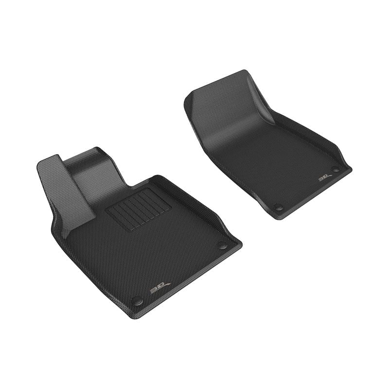 3D MAXpider KAGU Front Floor Mat - Black | 20-23 Porsche Taycan (9J1) (L1PO02711509)