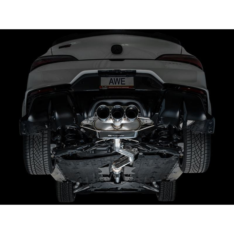 AWE Tuning Touring Edition Exhaust w/ Triple Chrome Silver Tips for 2024 Acura Integra Type S DE5 FWD (3015-52335)