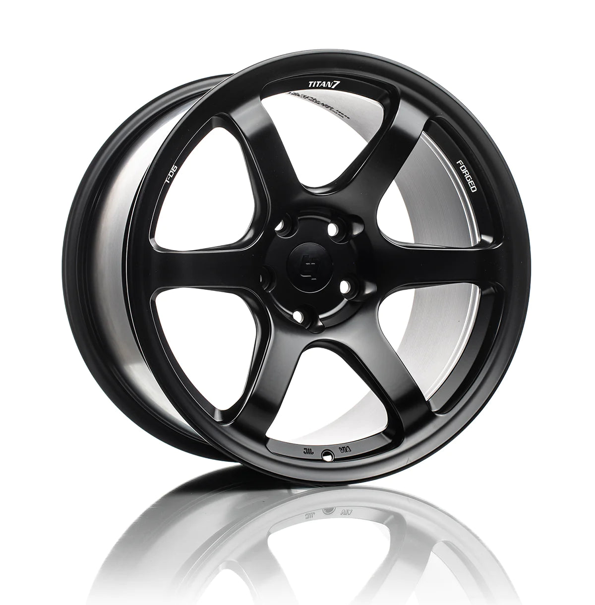 Titan 7 T-D6E 18x9.5 +35 5x120 Machine Black (SET)