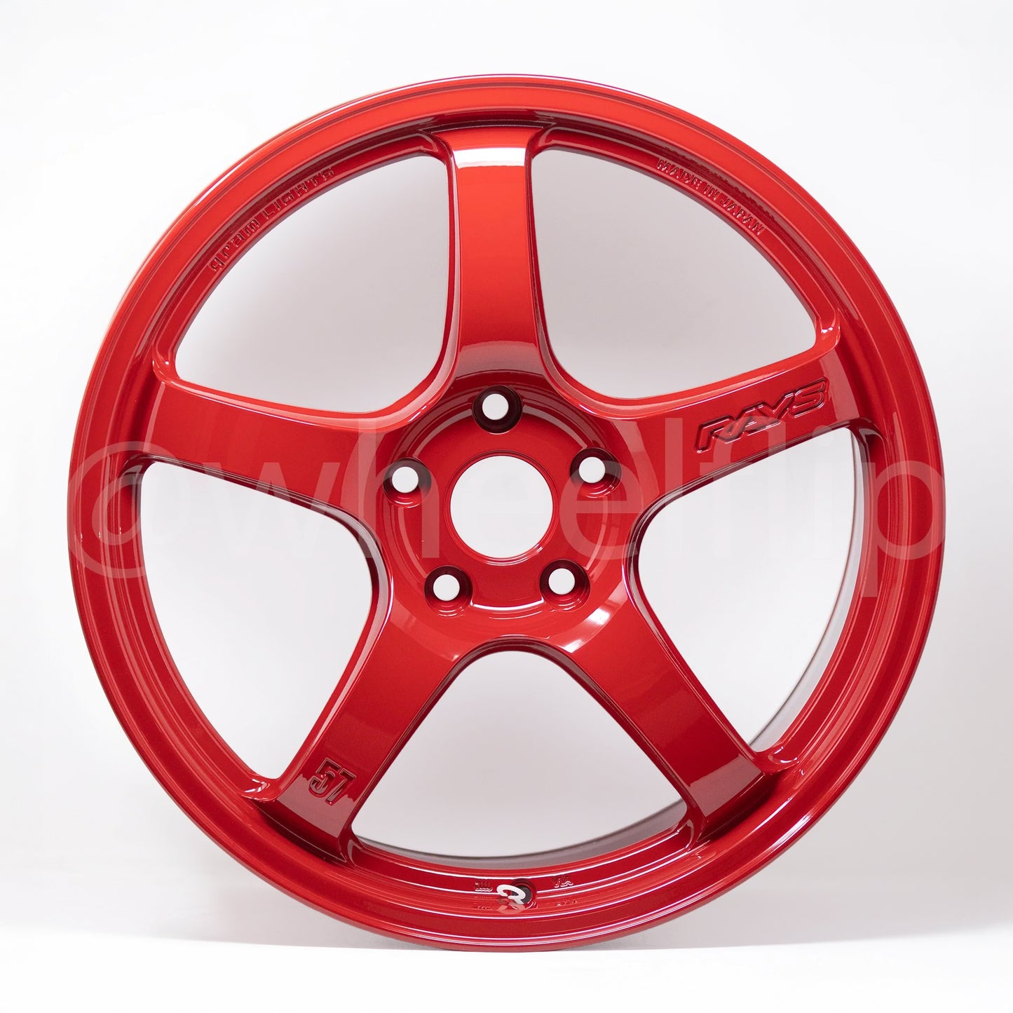 Gram Lights 57CR 18x9.5 +38 5x114.3 Milano Red (SET)