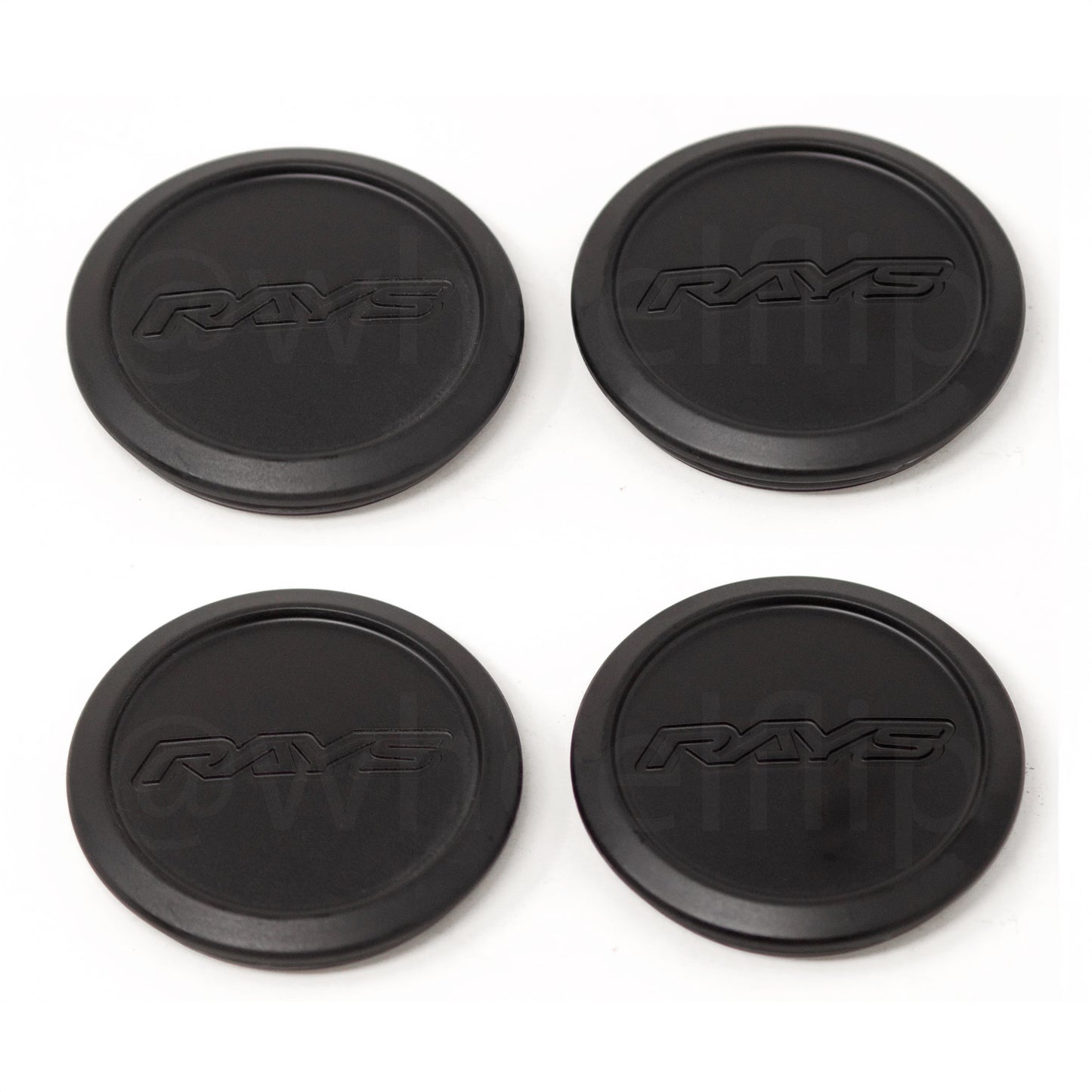 Rays Volk Racing Low Type Center Cap - Blast Black (SET)