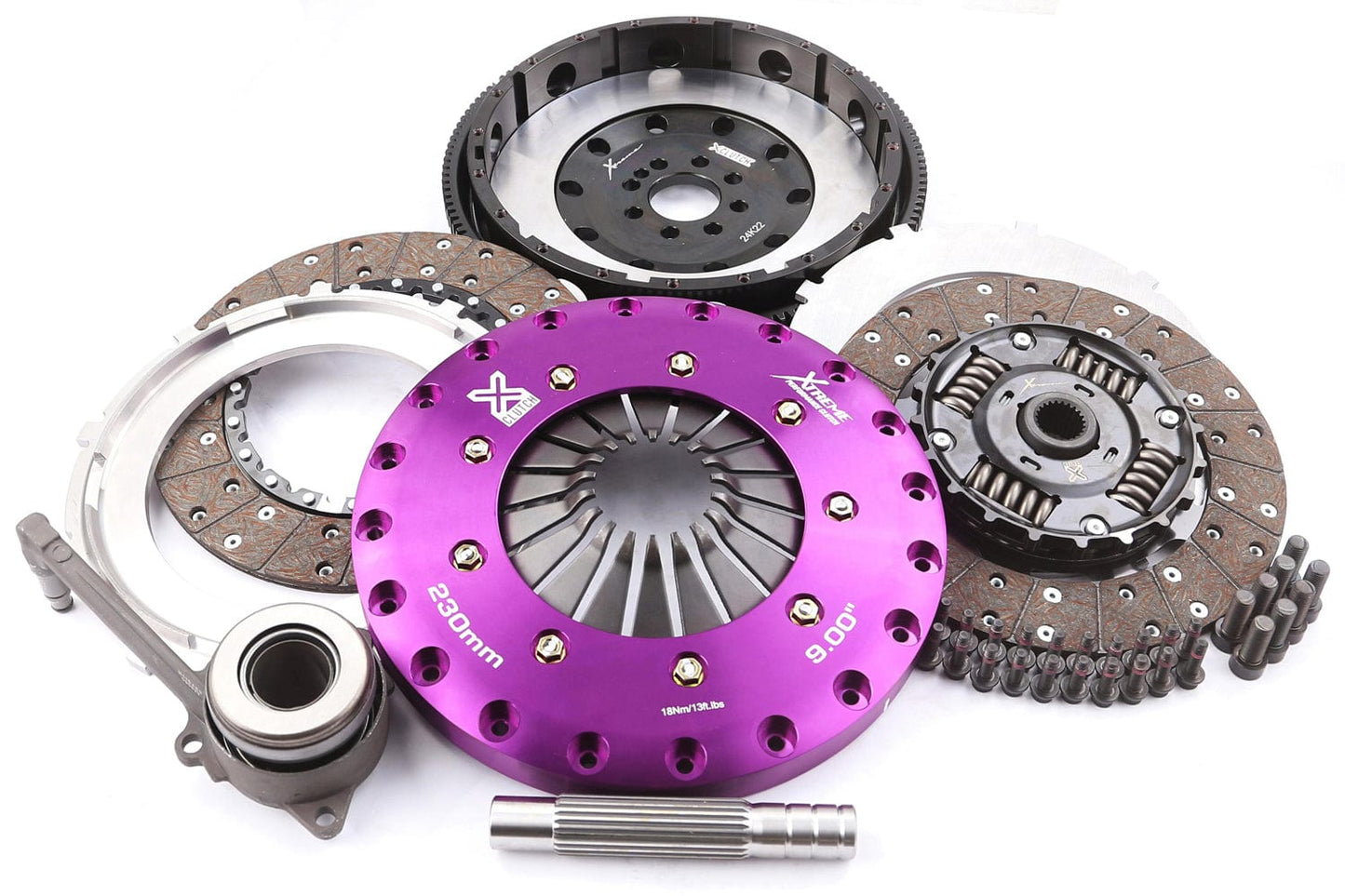XClutch 9in Twin Sprung Organic Clutch Kit - VW/Audi / MK7 / Golf / GTI / GLI / R