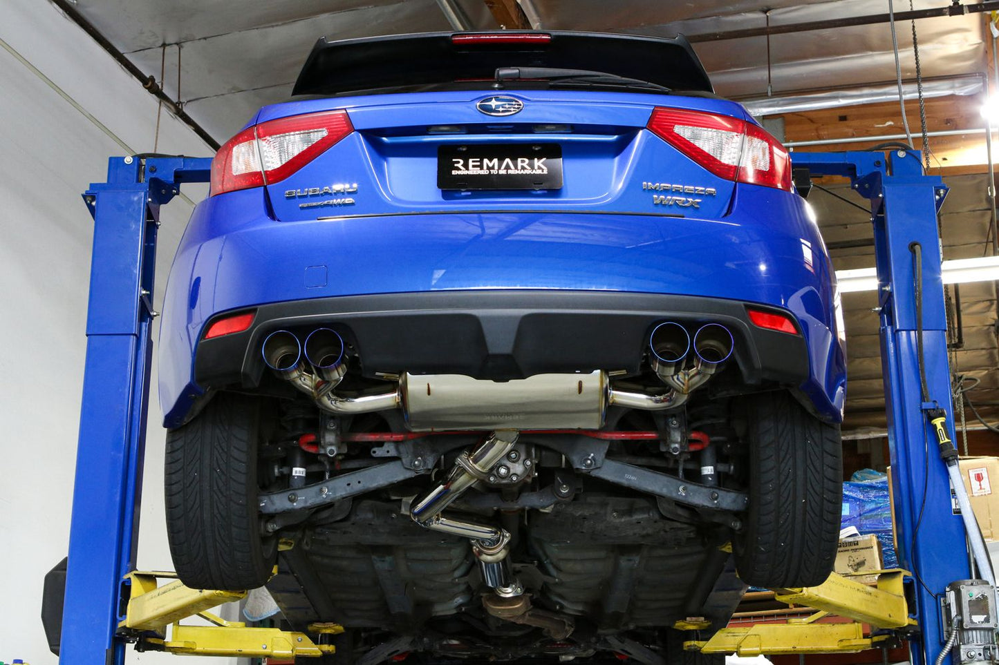 Remark Sports Touring Spec Catback Exhaust w/Resonator | 2008-2014 Subaru WRX / STI Hatch (RK-C2076S-02)
